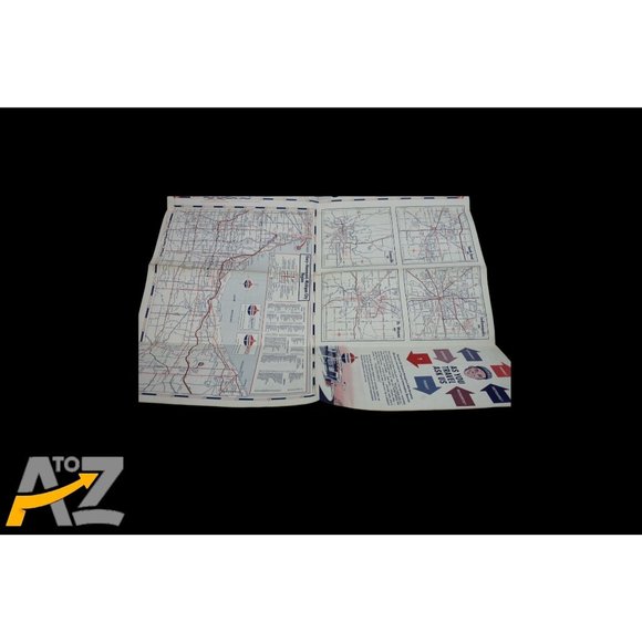 Vintage Standard Oil Company Indiana Road Travel Pocket Map early 1960's - Picture 8 of 11